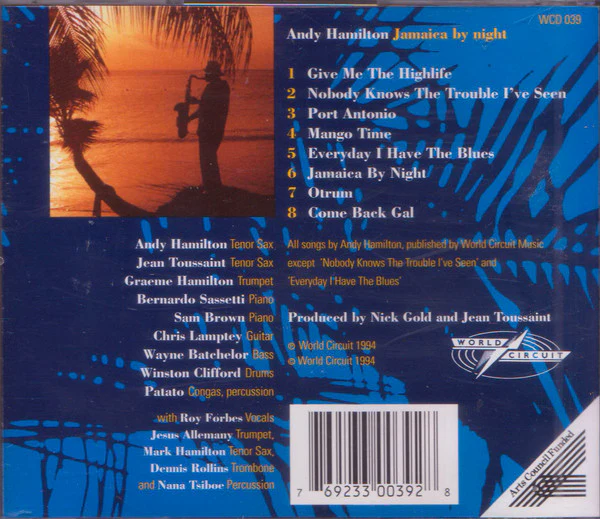 Andy Hamilton - Jamaica By Night (CD, Album) - Image 2
