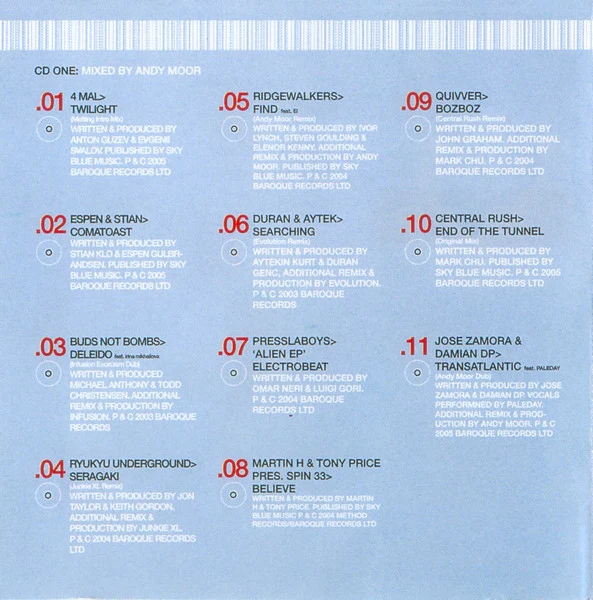 Andy Moor - Baroque In Session 02 (CD, Shape, Mixed + CD, Comp) - Image 2