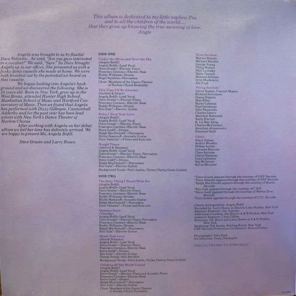 Angela Bofill - Angie (LP, Album, Gat) - Image 3