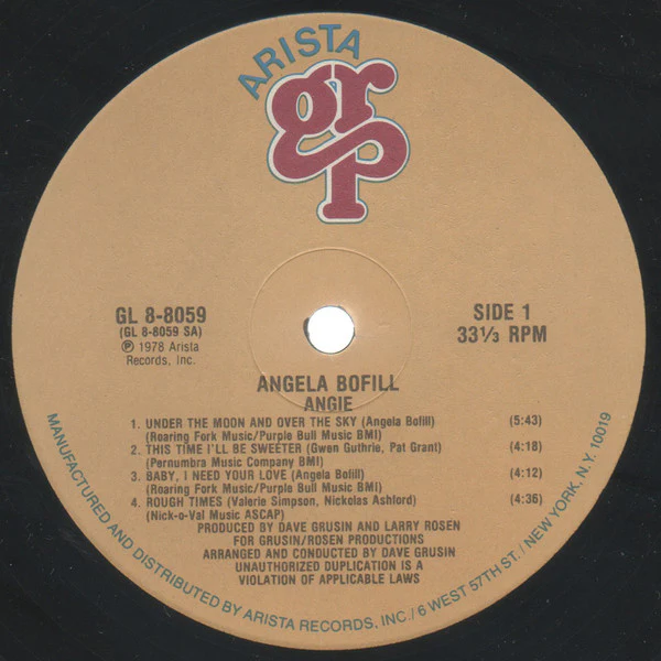 Angela Bofill - Angie (LP, Album, Gat) - Image 5