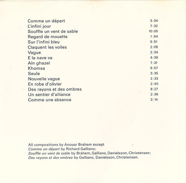 Anouar Brahem - Khomsa (CD, Album) - Image 2