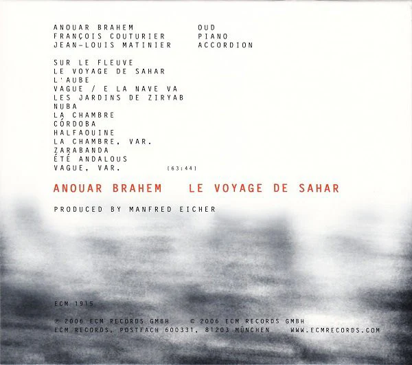 Anouar Brahem - Le Voyage De Sahar (CD, Album) - Image 3