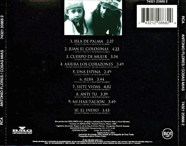 Antonio Flores - Cosas Mías (CD, Album) - Image 2