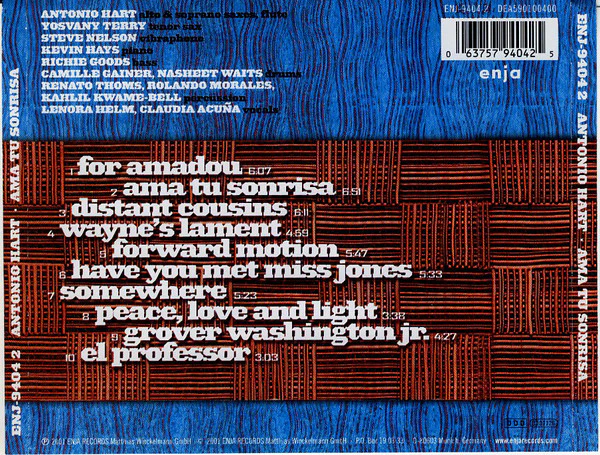 Antonio Hart - Ama Tu Sonrisa (CD, Album) - Image 3
