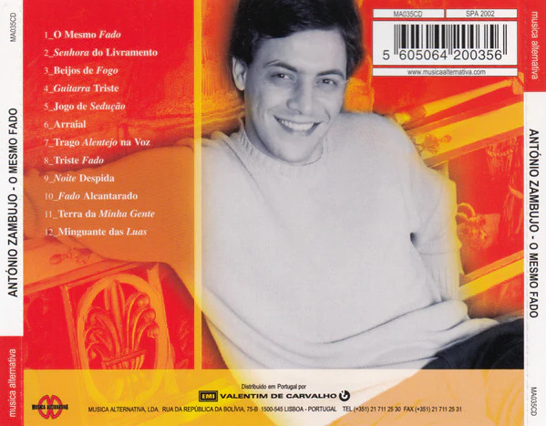 António Zambujo - O Mesmo Fado (CD, Album) - Image 2
