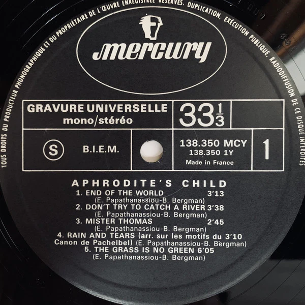 Aphrodite's Child - End Of The World (LP, Album, RP) - Image 3
