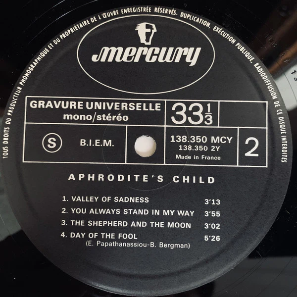 Aphrodite's Child - End Of The World (LP, Album, RP) - Image 4