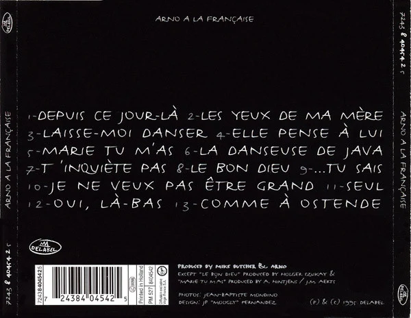 Arno (2) - À La Française (CD, Album) - Image 2