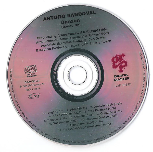 Arturo Sandoval - Danzón (Dance On) (CD, Album) - Image 4