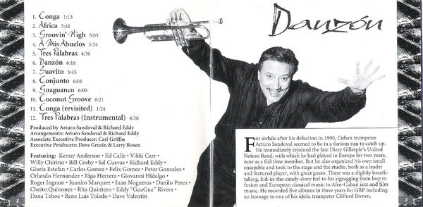Arturo Sandoval - Danzón (Dance On) (CD, Album) - Image 5