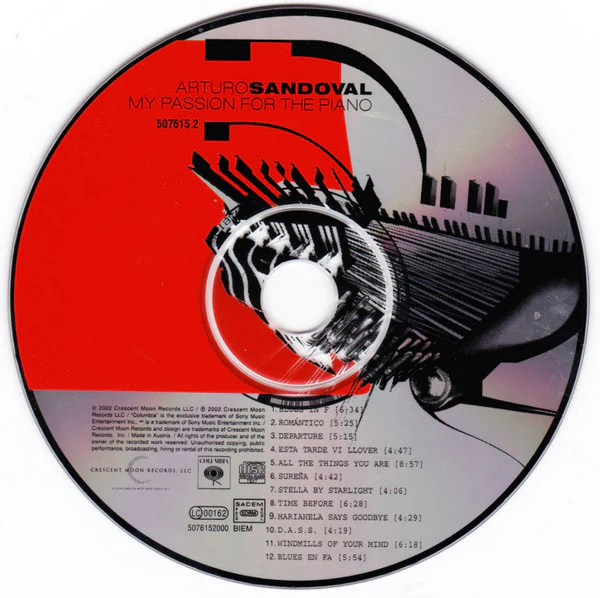 Arturo Sandoval - My Passion For The Piano (CD, Album) - Image 3