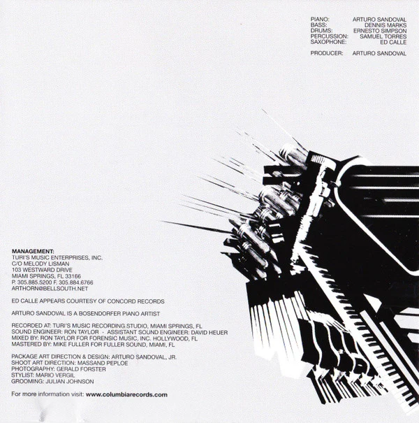 Arturo Sandoval - My Passion For The Piano (CD, Album) - Image 5
