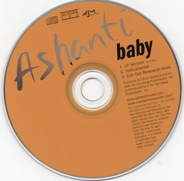 Ashanti - Baby (CD, Single, Promo) - Image 3