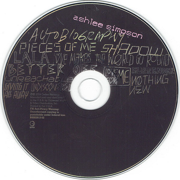 Ashlee Simpson - Autobiography (CD, Album) - Image 4