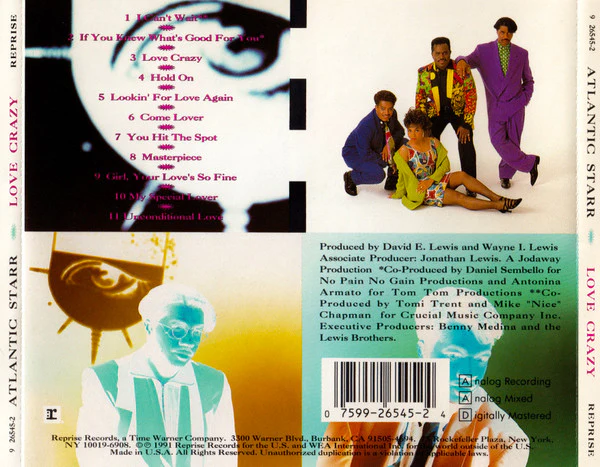 Atlantic Starr - Love Crazy (CD, Album) - Image 2