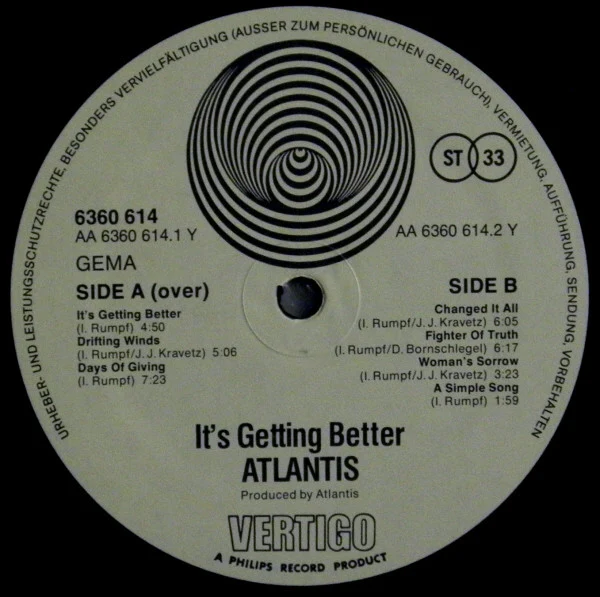 Atlantis - It's Getting Better (LP, Album) - Image 4