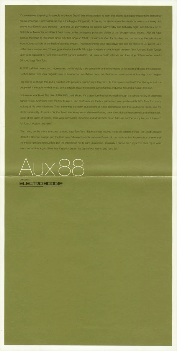 Aux 88 - Electro Boogie (CD, Mixed) - Image 5