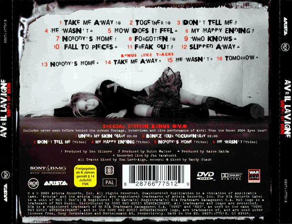 Avril Lavigne - Under My Skin (CD, Album + DVD-V, PAL + S/Edition) - Image 3