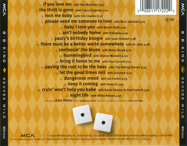 B.B. King - Deuces Wild (CD, Album) - Image 2