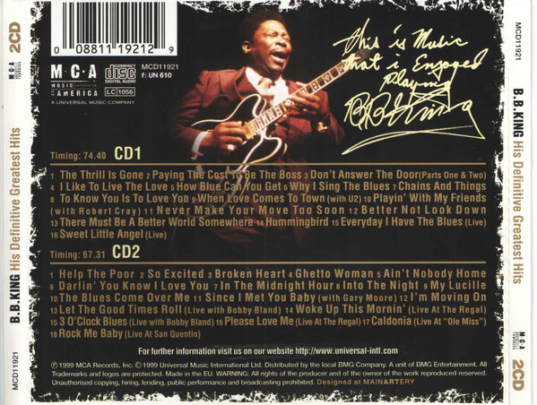 B.B. King - His Definitive Greatest Hits (2xCD, Comp) - Image 4