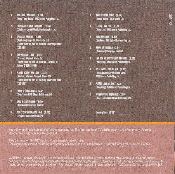 B.B. King - Sweet Little Angel (CD, Comp) - Image 2