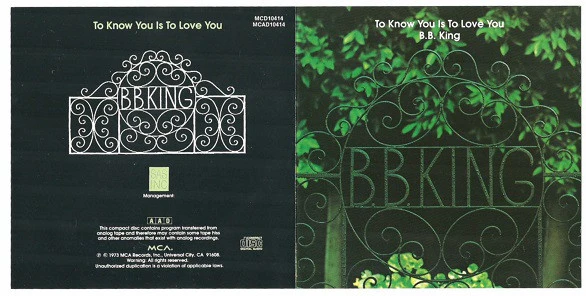 B.B. King - To Know You Is To Love You (CD, Album, RE) - Image 5