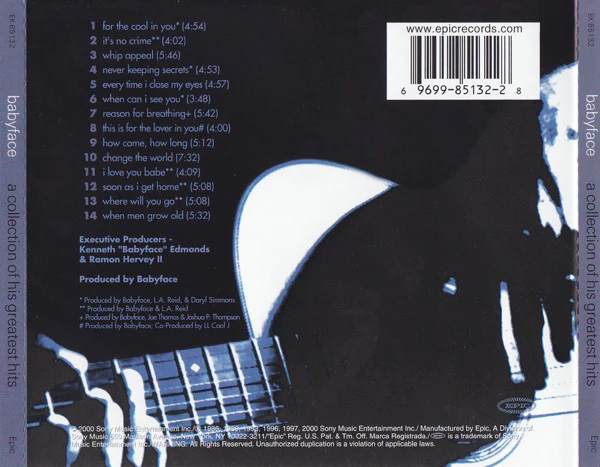 Babyface - A Collection Of His Greatest Hits (CD, Comp) - Image 2