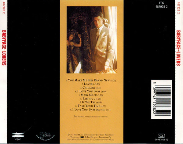 Babyface - Lovers (CD, Album, RE) - Image 2