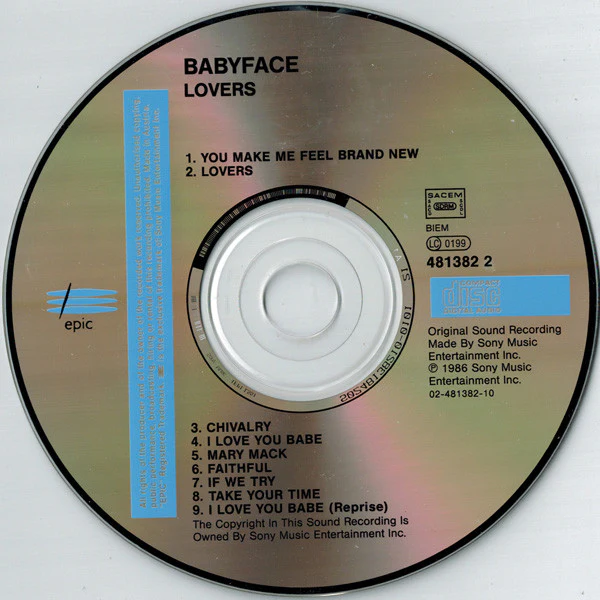 Babyface - Lovers (CD, Album, RE) - Image 3