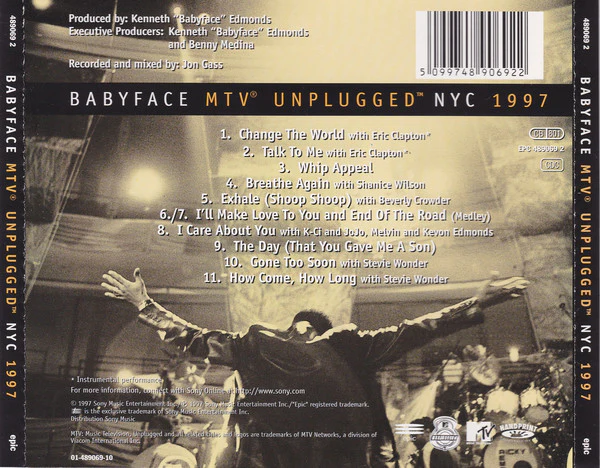 Babyface - MTV Unplugged NYC 1997 (CD, Album) - Image 2