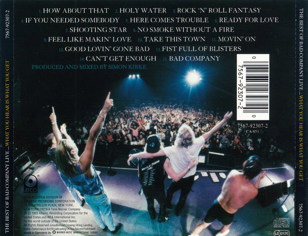 Bad Company (3) - The Best Of Bad Company Live...What You Hear Is What You Get (CD) - Image 2