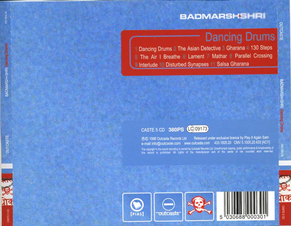 Badmarsh & Shri - Dancing Drums (CD, Album) - Image 2
