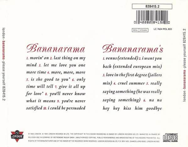 Bananarama - Please Yourself (2xCD, Album, Ltd) - Image 2