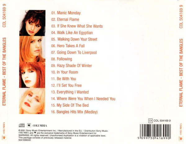 Bangles - Eternal Flame - Best Of The Bangles (CD, Comp) - Image 2