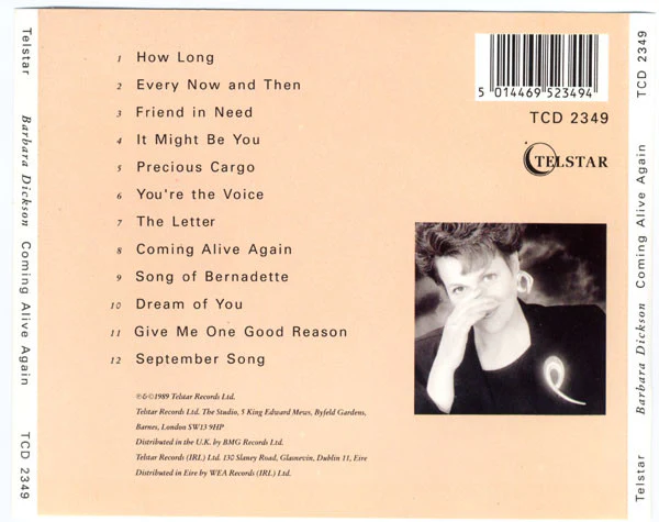Barbara Dickson - Coming Alive Again (CD, Album) - Image 2