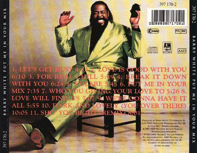 Barry White - Put Me In Your Mix (CD, Album) - Image 2