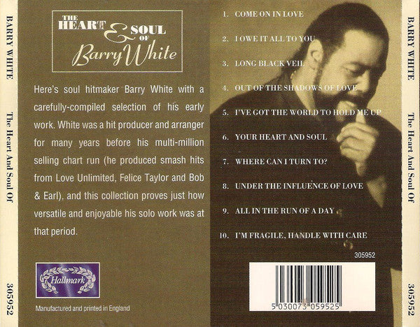 Barry White - The Heart & Soul Of (CD, Album) - Image 2