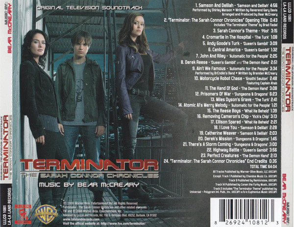 Bear McCreary - Terminator: The Sarah Connor Chronicles (Original Television Soundtrack) (CD, Album) - Image 2