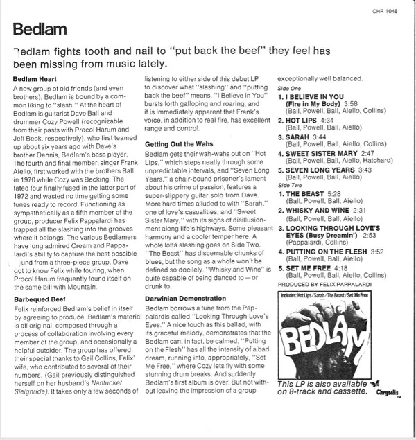 Bedlam (9) - Bedlam (LP, Album) - Image 5