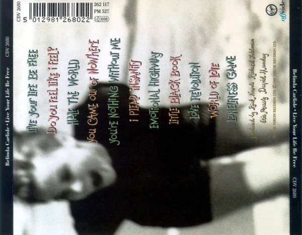 Belinda Carlisle - Live Your Life Be Free (CD, Album) - Image 2
