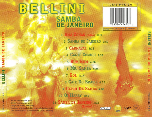 Bellini - Samba De Janeiro (CD, Album) - Image 4