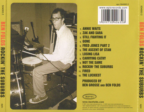 Ben Folds - Rockin' The Suburbs (CD, Album) - Image 2
