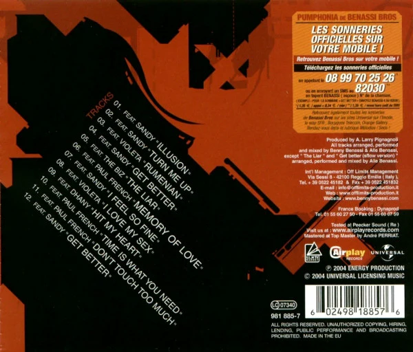 Benassi Bros. - Pumphonia (CD, Album) - Image 3
