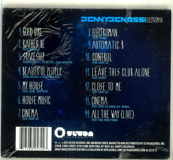 Benny Benassi - Electroman (CD, Album, Dig) - Image 2