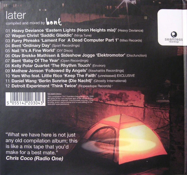 Bent - Later (CD, Comp, Mixed) - Image 2
