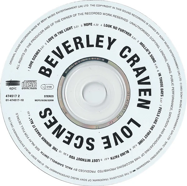 Beverley Craven - Love Scenes (CD, Album) - Image 3