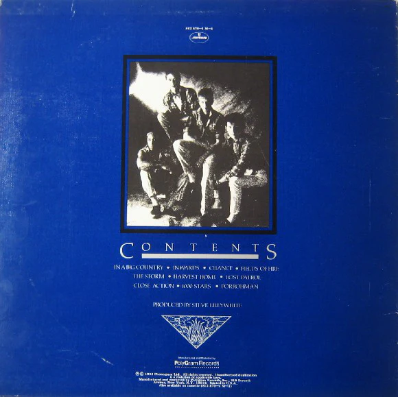 Big Country - The Crossing (LP, Album, 53 ) - Image 2