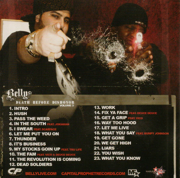 Big Mike (6) Presents Belly (3) - DBD3 (Death Before Dishonor V.3) (CD, Mixtape) - Image 3
