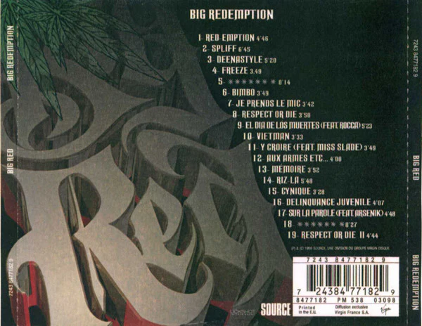 Big Red - Big Redemption (CD, Album) - Image 2