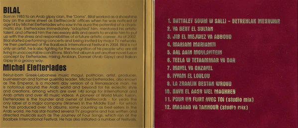 Bilal The Gipsy Prince* By Elefteriades* - Live At Music Hall (CD, Comp) - Image 3